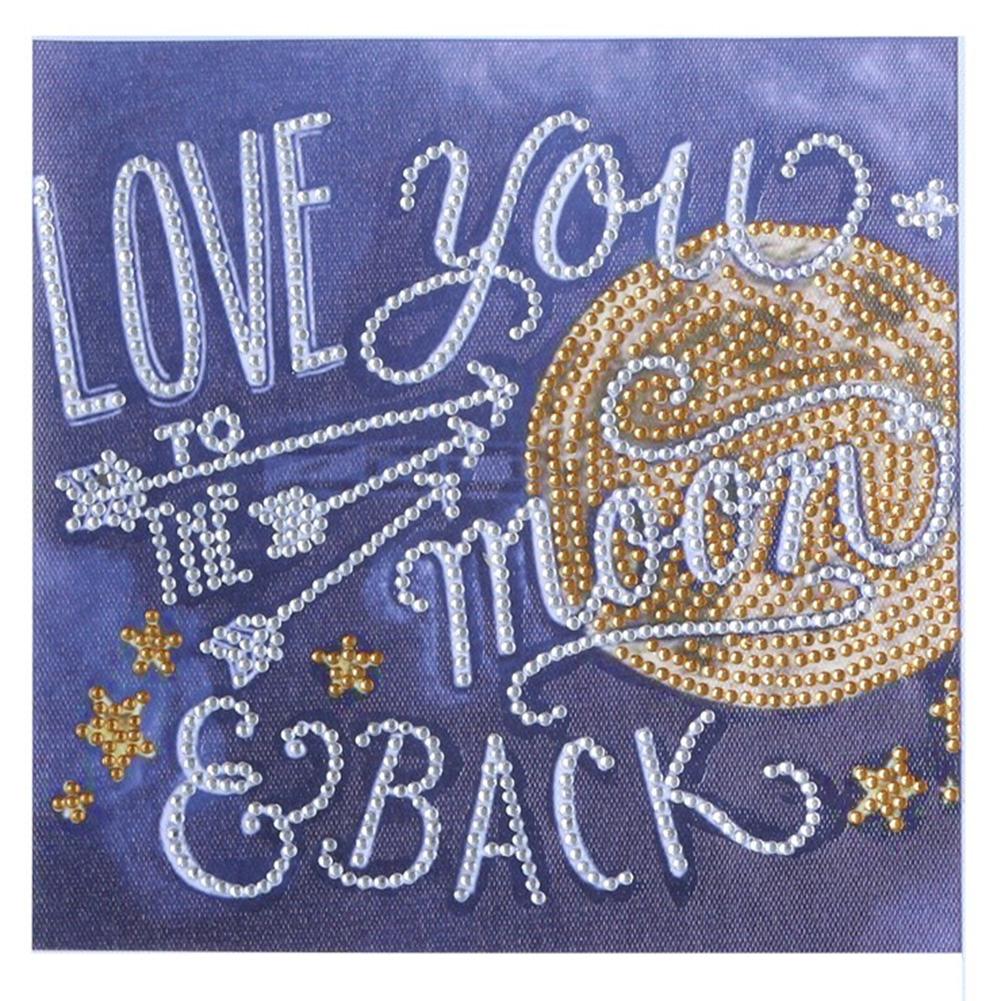 Love You 25*25CM(Canvas)-Special Shaped Drill Diamond Painting
