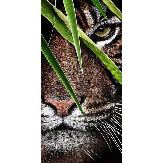 Tiger 85*45CM(Canvas) Full Round Drill Diamond Painting