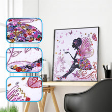 Load image into Gallery viewer, Butterfly Fairy 40*40CM(Canvas) Special Shaped Drill Diamond Painting
