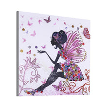 Load image into Gallery viewer, Butterfly Fairy 40*40CM(Canvas) Special Shaped Drill Diamond Painting
