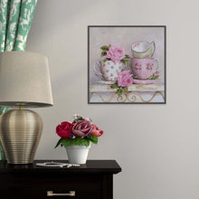 Load image into Gallery viewer, Pink Cups 30*30CM(Canvas) Full Round Drill Diamond Painting
