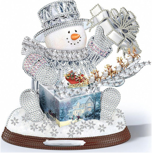 Diamond Painting - Partial Special Shaped - Christmas Snowman (30*30CM)