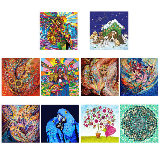 Exaggerated 30*30CM(Canvas) Full Round Drill Diamond Painting