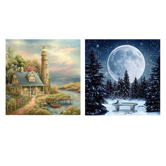 Scenery 30*30CM(Canvas) Full Round Drill Diamond Painting
