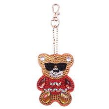 Load image into Gallery viewer, 4pcs DIY Full Drill Special Shaped Diamond Painting Bear Keychain Pendants
