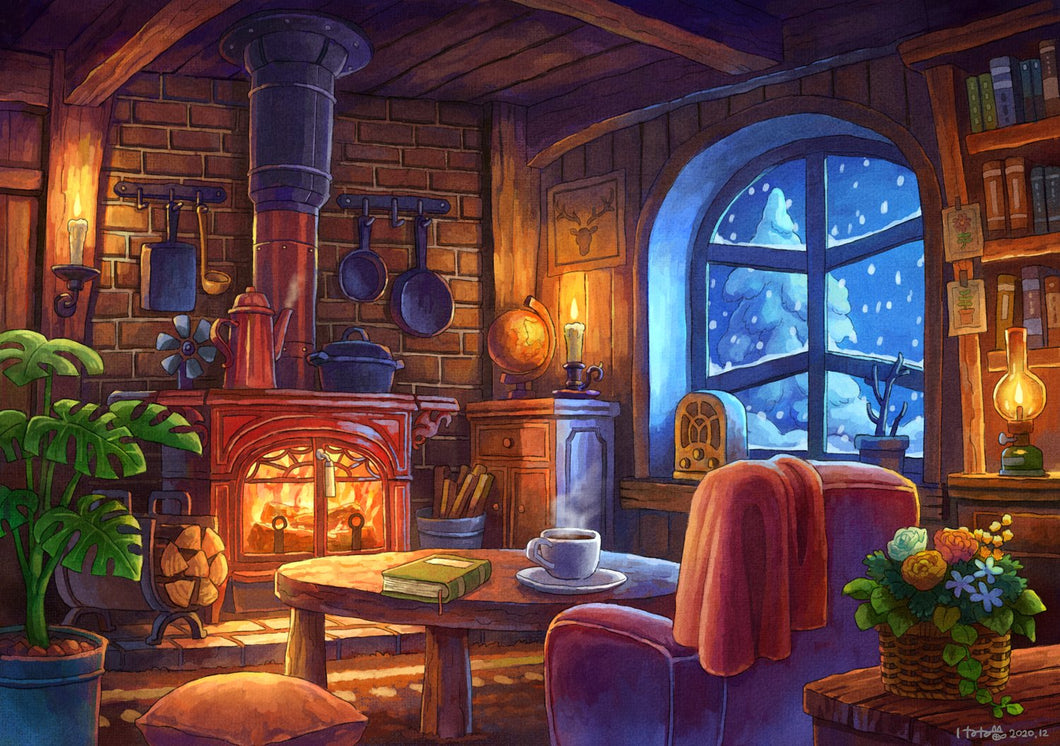 Diamond Painting - Full Round - fairy tale house hut (40*30CM)