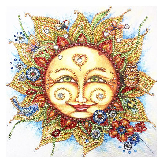 Sun 30*30CM(Canvas) Partial Round Drill Diamond Painting