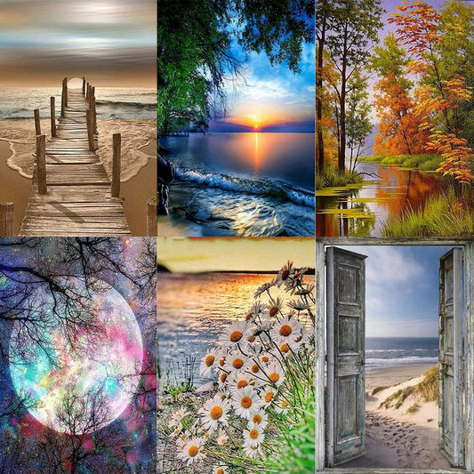 Scenery 30*40CM(Canvas) Full Square Drill Diamond Painting