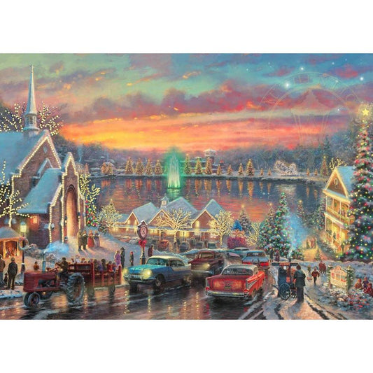 House 40*30CM(Canvas)-Full Round Drill Diamond Painting