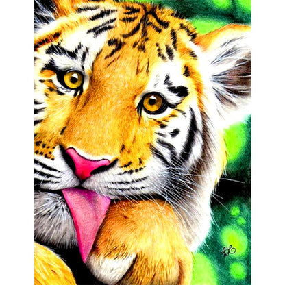 Animal 40*30CM(Canvas) Full Round Drill Diamond Painting