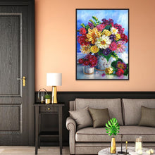Load image into Gallery viewer, Flower 30*40CM(Canvas) Special Shaped Drill Diamond Painting
