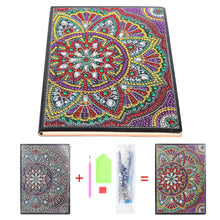 Load image into Gallery viewer, DIY Mandala Special Shaped Diamond Painting 50 Sheets A5 Office Notebook
