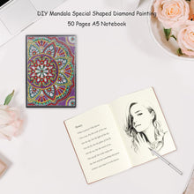 Load image into Gallery viewer, DIY Mandala Special Shaped Diamond Painting 50 Sheets A5 Office Notebook
