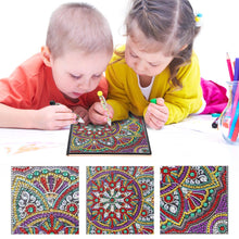 Load image into Gallery viewer, DIY Mandala Special Shaped Diamond Painting 50 Sheets A5 Office Notebook
