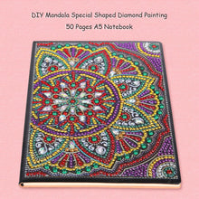 Load image into Gallery viewer, DIY Mandala Special Shaped Diamond Painting 50 Sheets A5 Office Notebook
