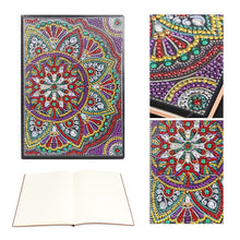 Load image into Gallery viewer, DIY Mandala Special Shaped Diamond Painting 50 Sheets A5 Office Notebook
