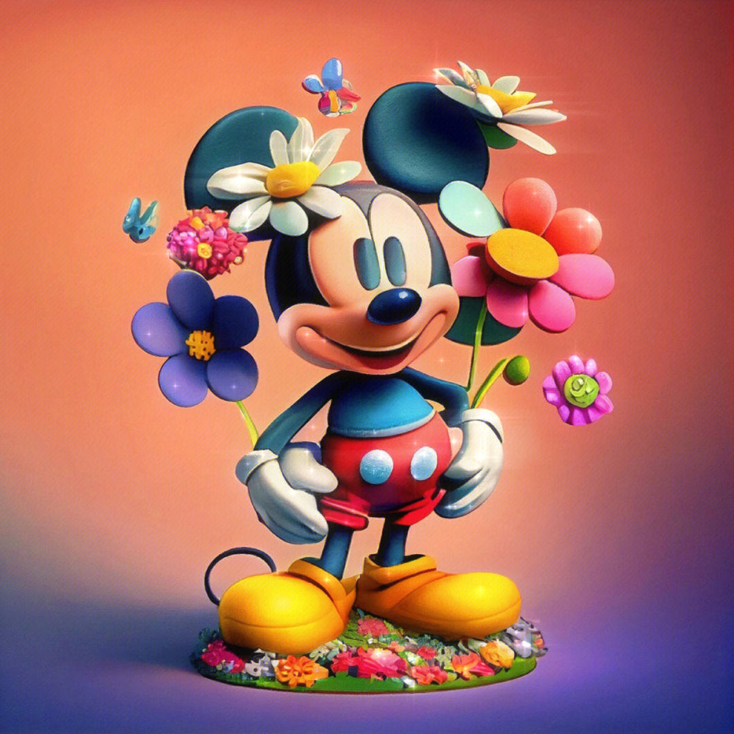 AB Diamond Painting - Full Round - Mickey Mouse (40*40cm)