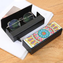 Load image into Gallery viewer, DIY Diamond Painting Eye Glasses Box Travel Leather Sunglasses Storage Case
