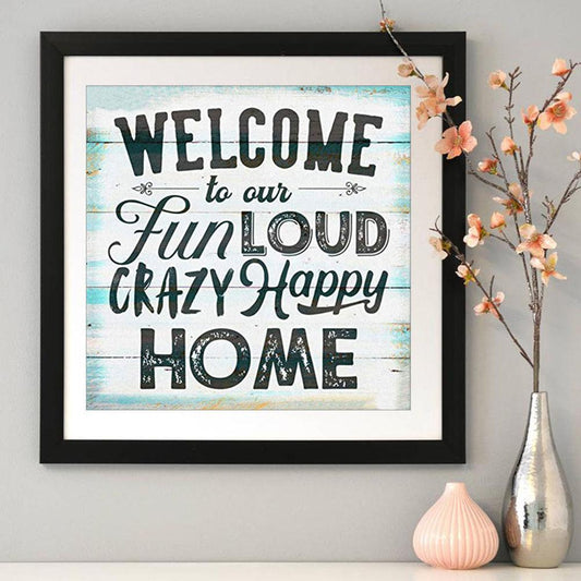 Words 30*30CM(Canvas) Full Round Drill Diamond Painting