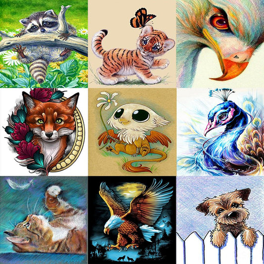 Animal 30*40CM(Canvas) Full Round Drill Diamond Painting