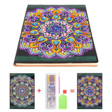 Load image into Gallery viewer, DIY Mandala Special Shaped Diamond Painting 50 Pages A5 Sketchbook Notebook
