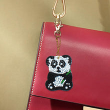 Load image into Gallery viewer, 5pcs Panda Type Keychain Gift DIY Diamond Painting Special Shape Full Drill
