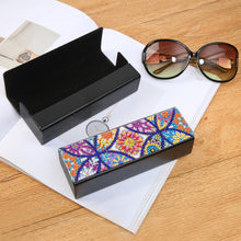 Load image into Gallery viewer, DIY Diamond Painting Sunglasses Case Portable Leather Glasses Storage Box
