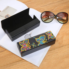 Load image into Gallery viewer, DIY Butterfly Diamond Painting Leather Eye Glasses Box Sunglasses Holder
