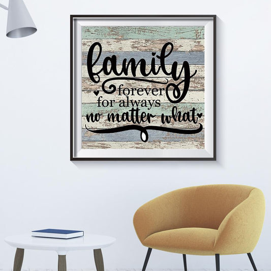 Family 30*30CM(Canvas) Full Round Drill Diamond Painting