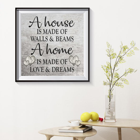 Letter 30*30CM(Canvas) Full Round Drill Diamond Painting