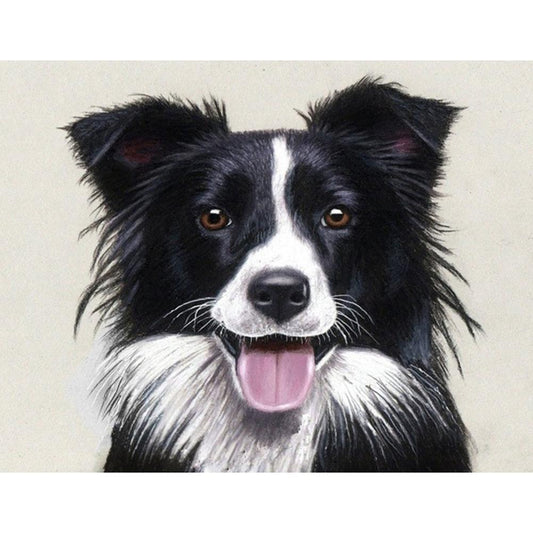 Dog 30*40CM(Canvas) Full Round Drill Diamond Painting