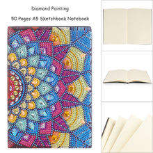 Load image into Gallery viewer, DIY Special Shaped Diamond Painting Colorful 50 Pages A5 Drawing Notebook
