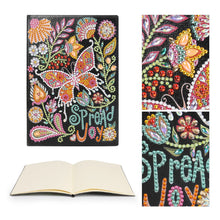 Load image into Gallery viewer, DIY Special Shaped Diamond Painting Butterfly 50 Pages A5 Painting Notebook
