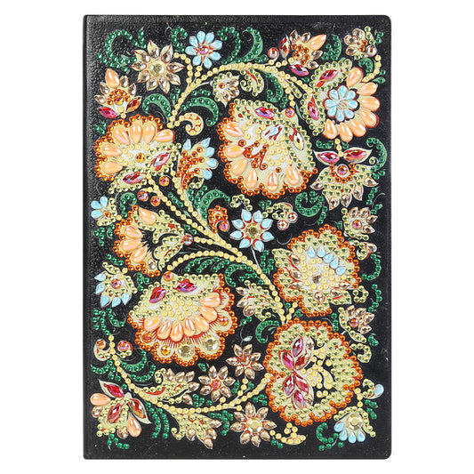 DIY Flower Special Shaped Diamond Painting 50 Pages A5 Sketchbook Notebook