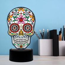 Load image into Gallery viewer, DIY Special Shaped Diamond Painting Skull LED Decor Night Light Ornaments
