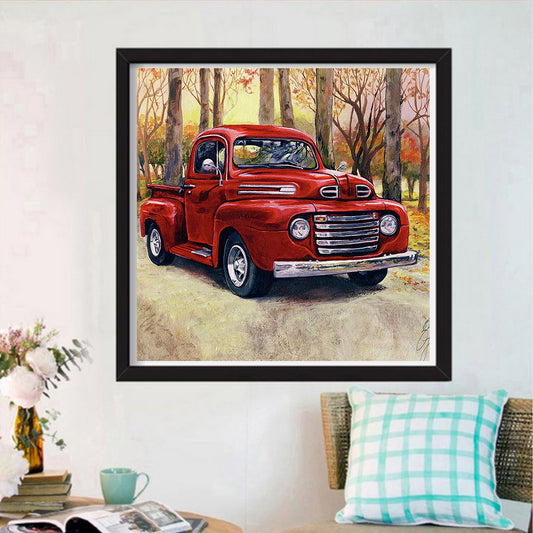 Car 30*30CM(Canvas) Full Round Drill Diamond Painting