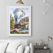 Load image into Gallery viewer, Train 30*40CM(Canvas) Full Round Drill Diamond Painting
