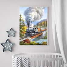 Load image into Gallery viewer, Train 30*40CM(Canvas) Full Round Drill Diamond Painting
