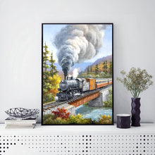 Load image into Gallery viewer, Train 30*40CM(Canvas) Full Round Drill Diamond Painting
