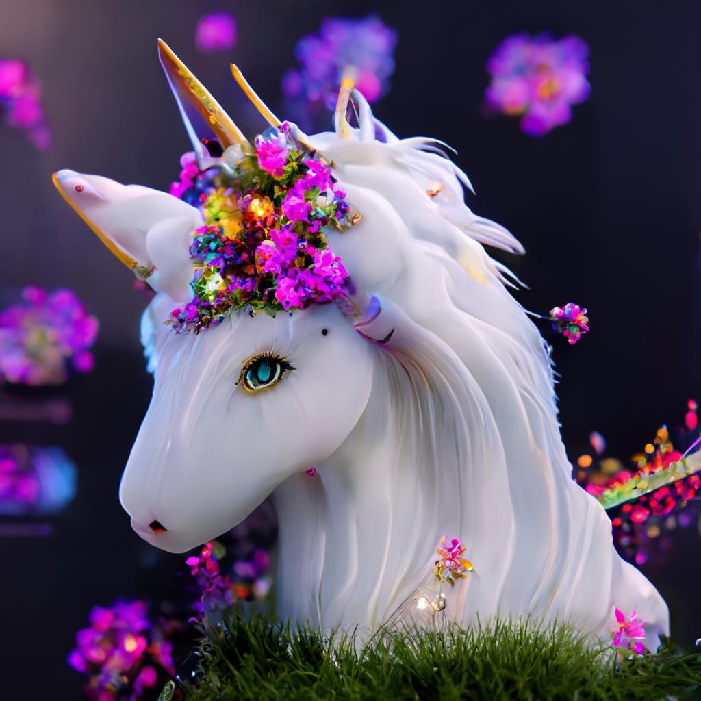 AB Diamond Painting - Full Round - Animal Unicorns (40*40cm)