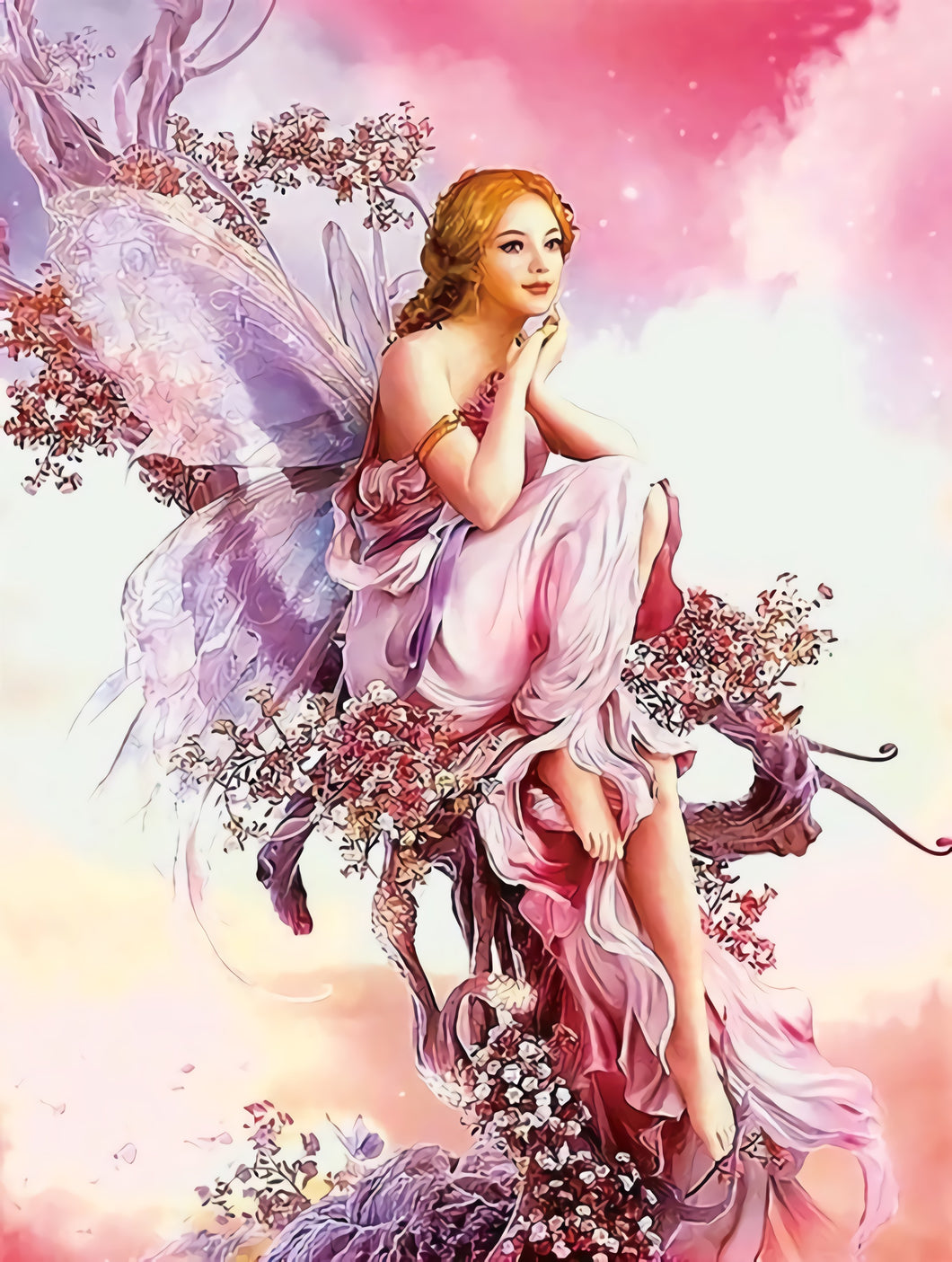 Diamond Painting - Full Round - Fairy Elf (30*50CM)