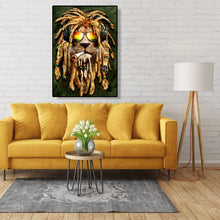 Load image into Gallery viewer, Lion 30*40CM(Canvas) Full Round Drill Diamond Painting
