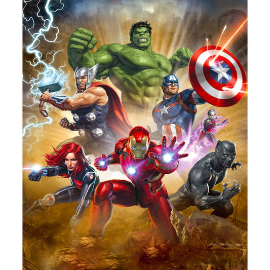 Superhero 40*30CM(Canvas)-Full Round Drill Diamond Painting