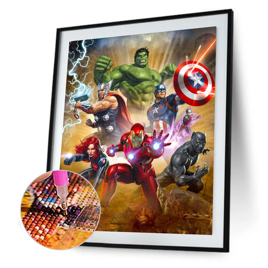 Superhero 40*30CM(Canvas)-Full Round Drill Diamond Painting