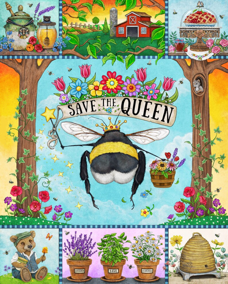 AB Diamond Painting - Full Round - Save the Queen (40*50CM)