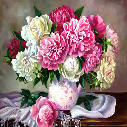 Warm Flowers 30*30CM(Canvas) Full Round Drill Diamond Painting