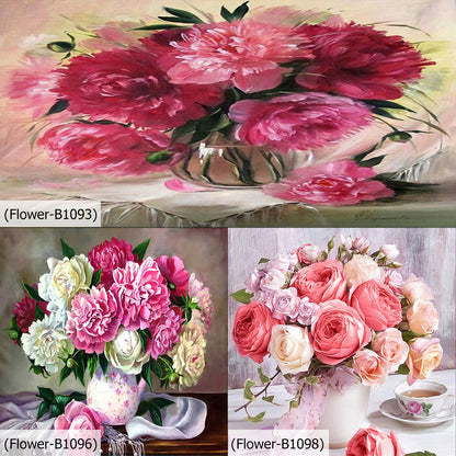 Warm Flowers 30*30CM(Canvas) Full Round Drill Diamond Painting