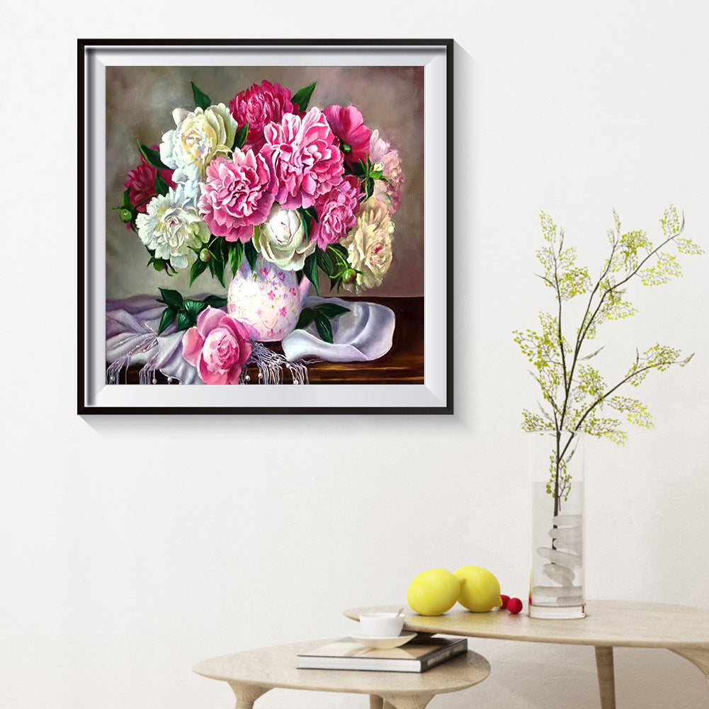 Warm Flowers 30*30CM(Canvas) Full Round Drill Diamond Painting