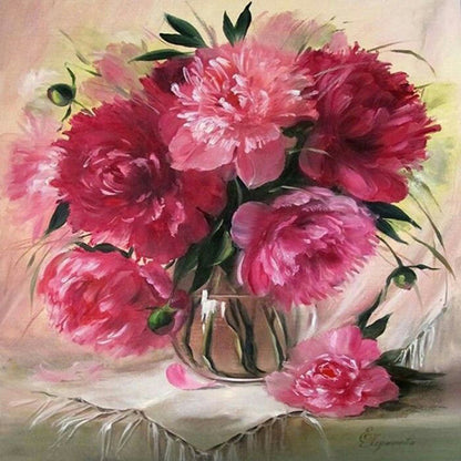 Warm Flowers 30*30CM(Canvas) Full Round Drill Diamond Painting