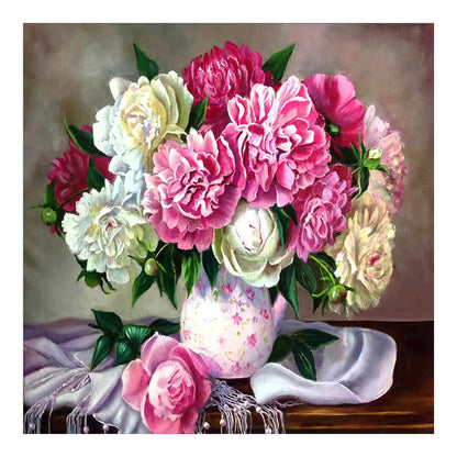 Warm Flowers 30*30CM(Canvas) Full Round Drill Diamond Painting